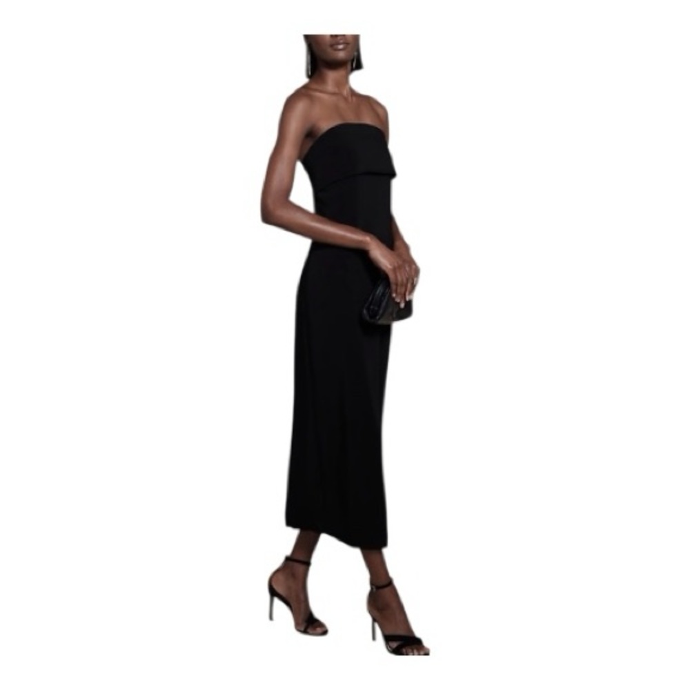 Elegant Banana Republic Black Strapless Dress Size 4